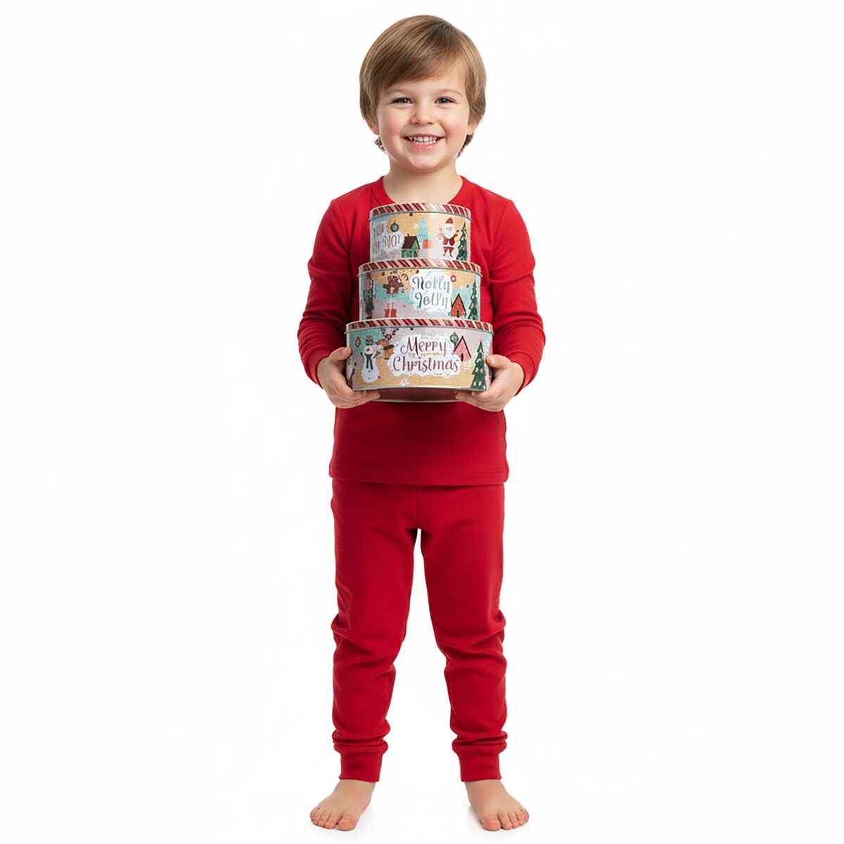 Puszki Na Pierniki Ciastka Świąteczna Boże Narodzenie Cukierki Słodycze Zestaw 3 Elementy