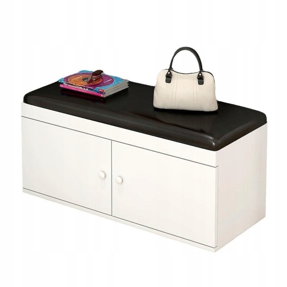 Szafka na buty siedzisko schowek biała ławka nowoczesna pojemna loft