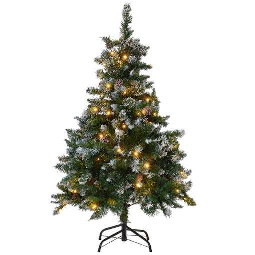 Sztuczna choinka świąteczna LED PALOMAR 120 cm Ciemnozielony