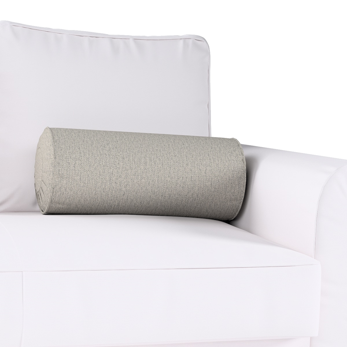 Poduszka wałek z zakładkami, szary, Ø20 x 50 cm, Madrid