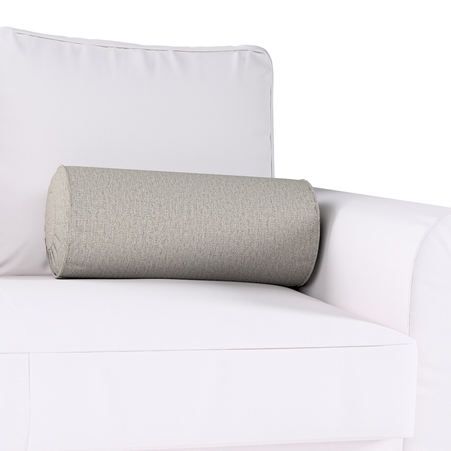 Poduszka wałek z zakładkami, szary, Ø20 x 50 cm, Madrid