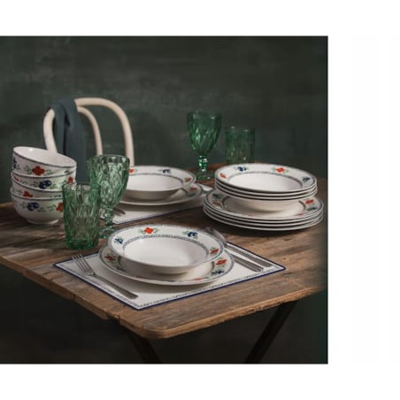 SALATERKA MISKA 2x 14 cm FOLKLOR na śniadanie zupę płatki jedzenie desery