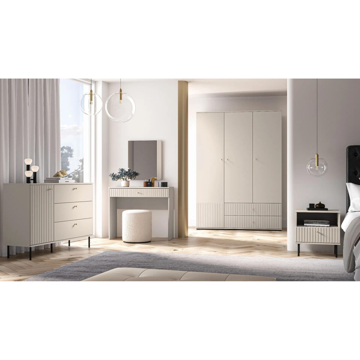 Komoda ELLEN 120 1D3S kaszmir