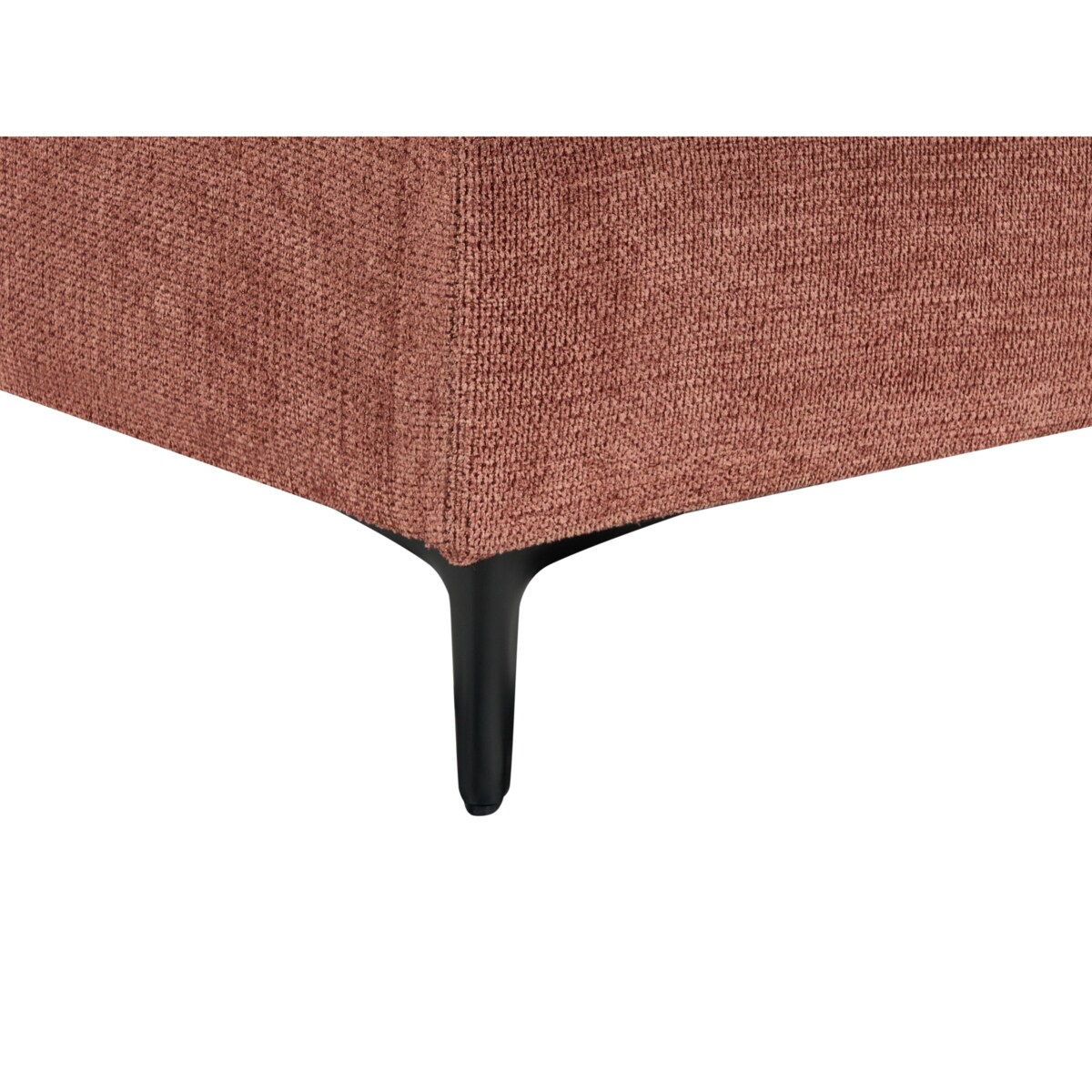 Sofa narożna prawostronna MALOY Czerwony dla 3 osób Prawostronny