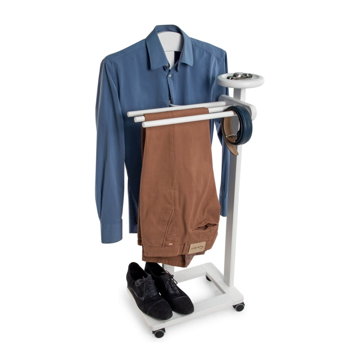 ARREDAMENTI ANTIMO Stojak na ubrania i garnitury - 44 x 35 cm, Biały