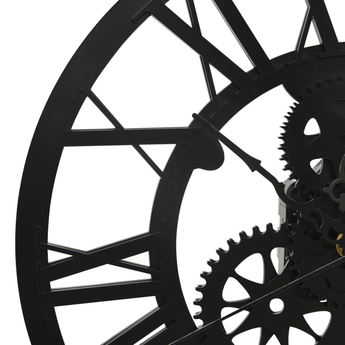 vidaXL Zegar ścienny, czarny, 30 cm, akrylowy