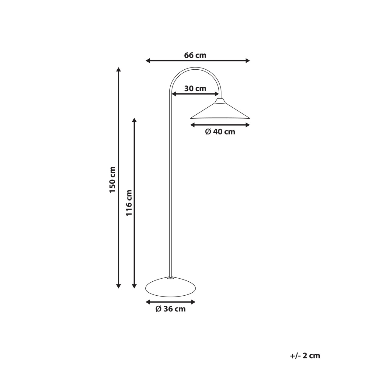 Lampa podłogowa SAVEGRE Metal Czarny