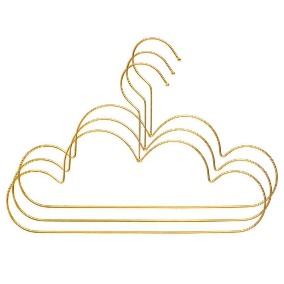 Wieszaki w kształcie chmurki, metalowe, 3 sztuki w komplecie