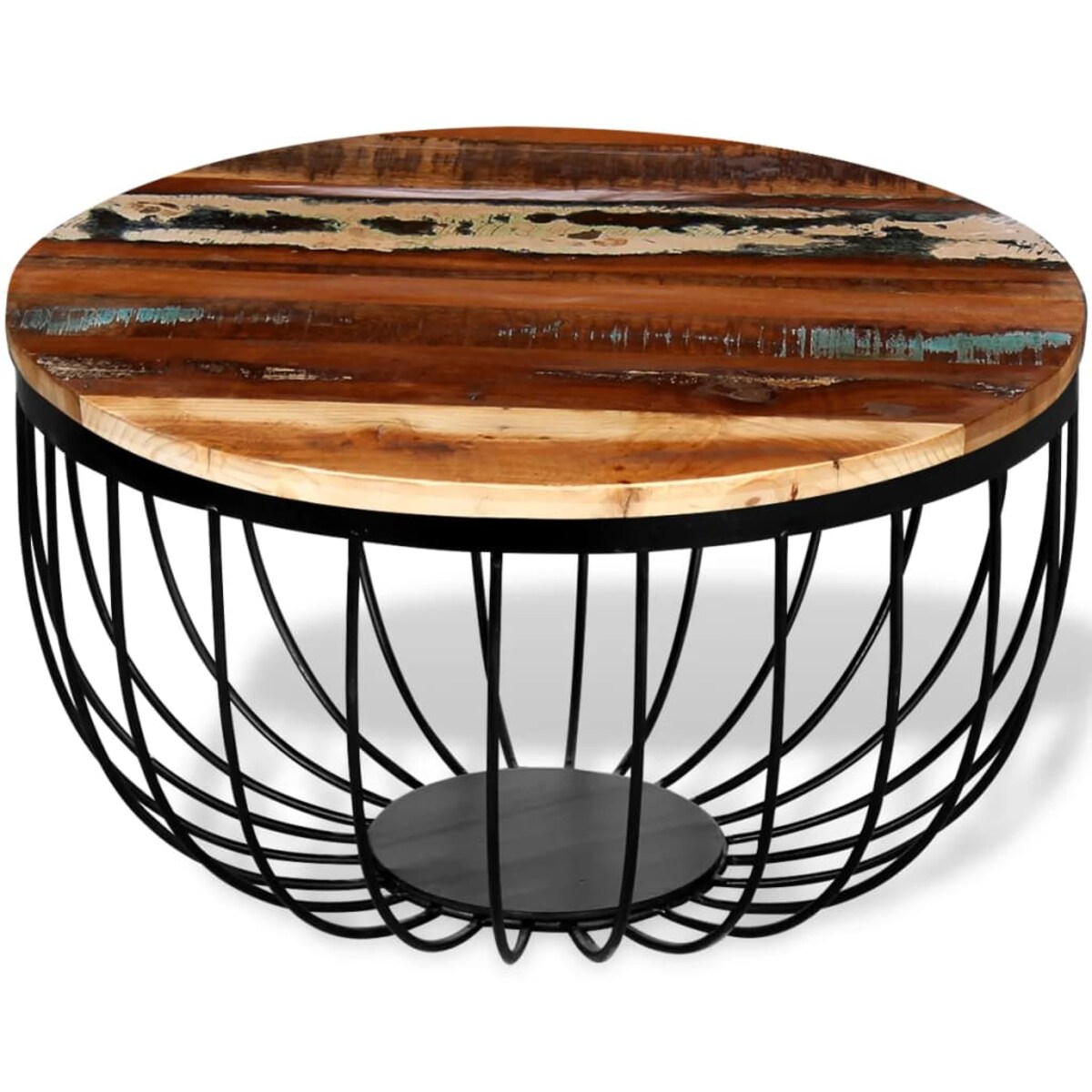 vidaXL Stolik kawowy, lite drewno odzyskane