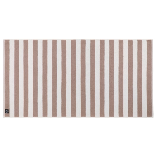 Ręcznik kąpielowy w paski HANKO, 70 x 140 cm, kolor beżowy, bawełna