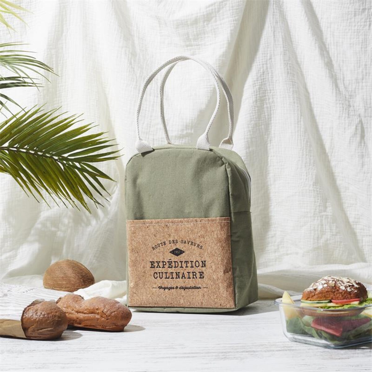 TORBA NA LUNCH Refreshing Cork 5L zielona termoizolacyjna