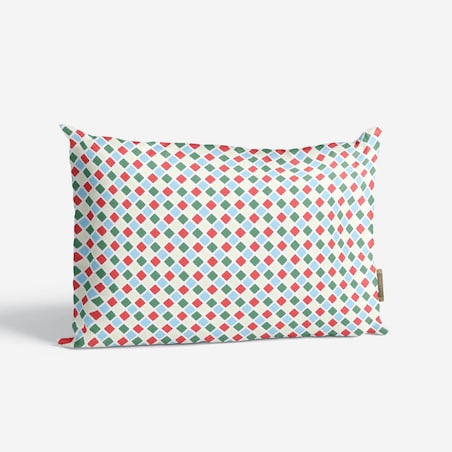 Poduszka świąteczna - Świąteczna kratka 40x60 cm