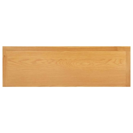 vidaXL Komoda, 105x33,5x73 cm, lite drewno dębowe
