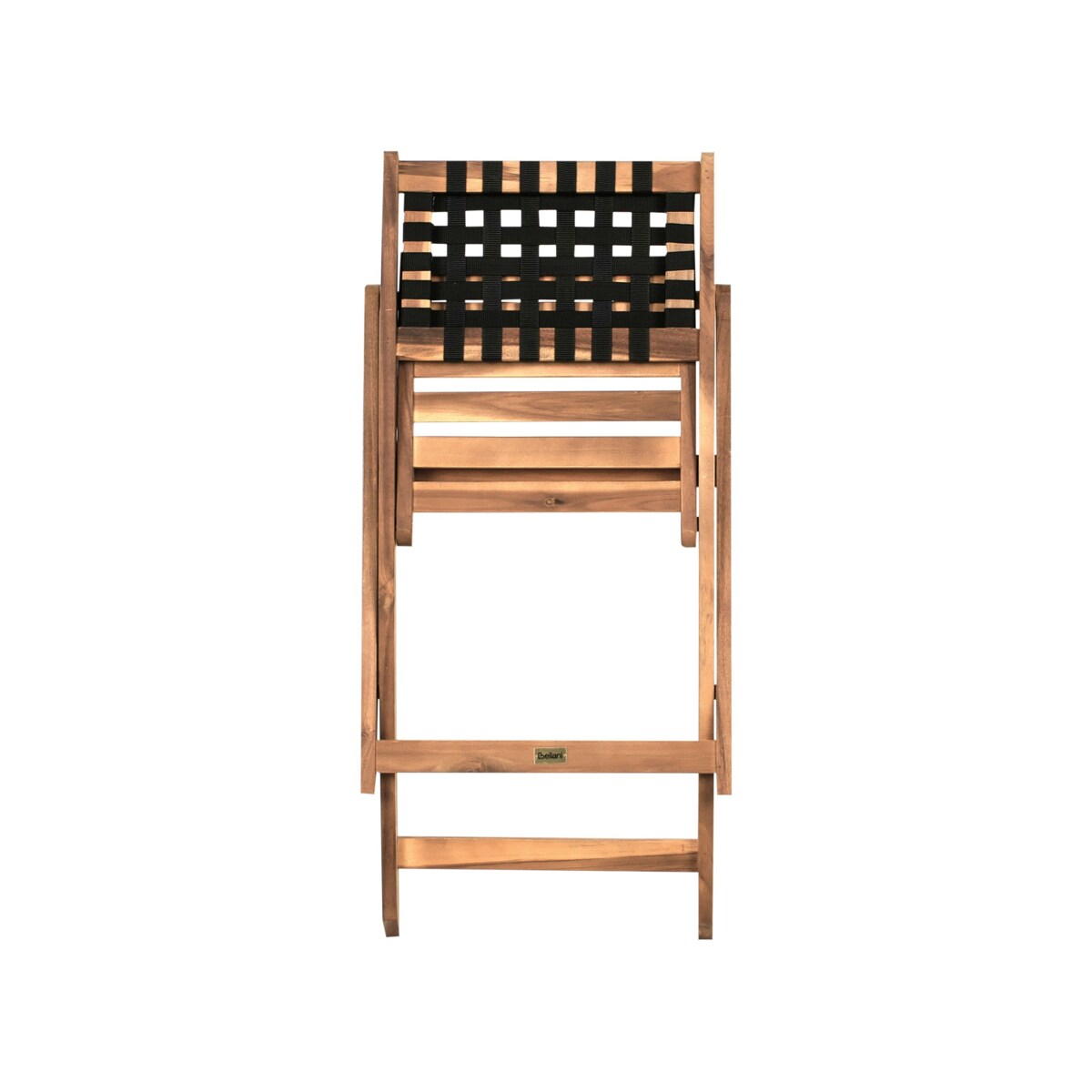 Zestaw mebli balkonowych CONIOLO Drewno akacjowe Brązowy/ czarny