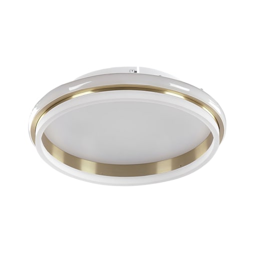 Lampa sufitowa LED metalowa 64 cm biało-złota TAPING