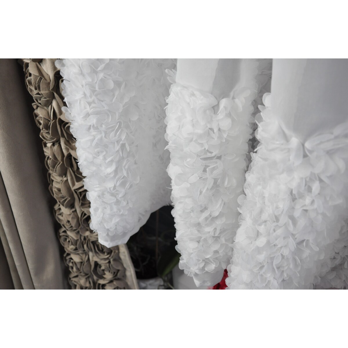 firana "lumiere 3D" z aplikacją 3d 200x70 | biała