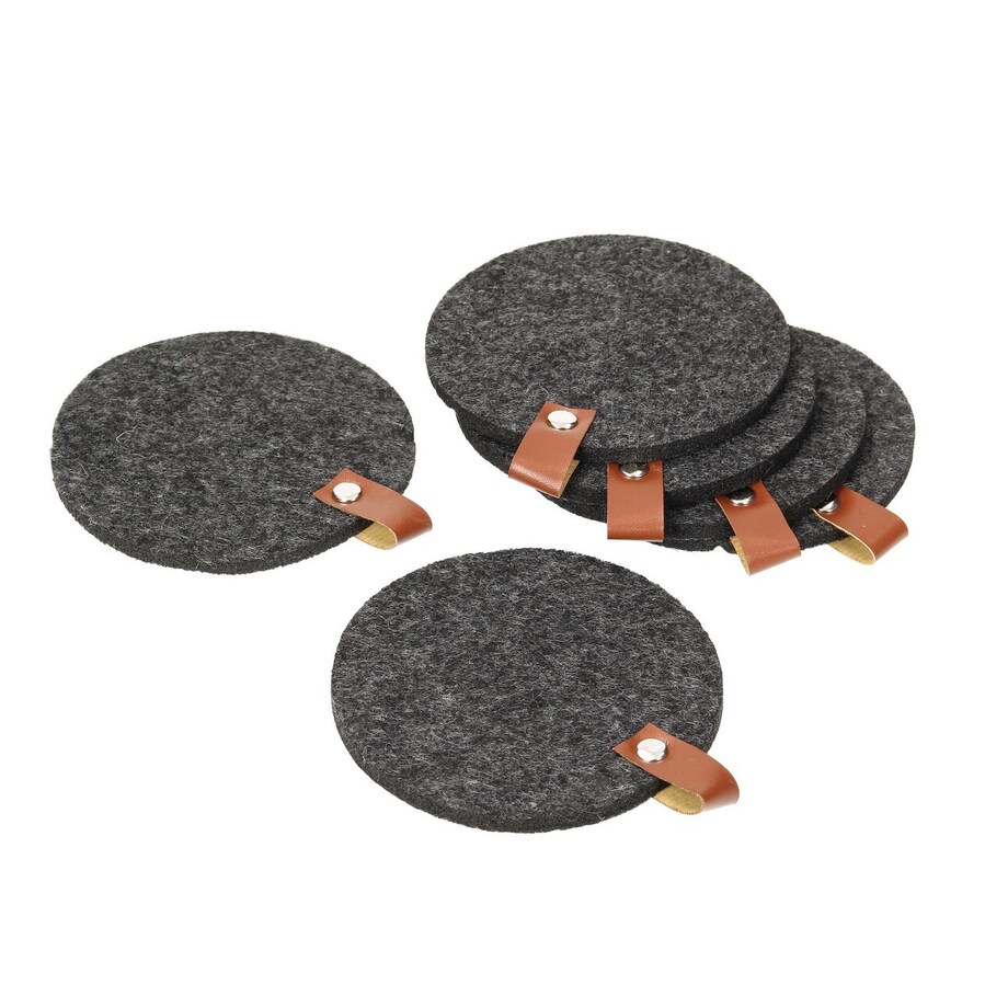 Podkładki Felt 6 szt. anthracite, ⌀ 10 cm