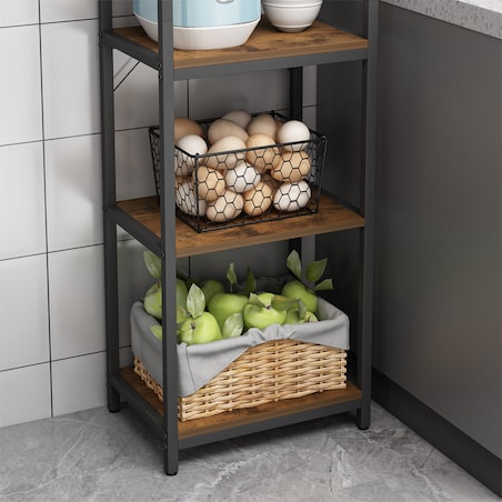 Regał na książki drabinka wysoki szafka loft metalowa industrialny 154 cm