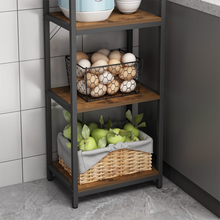 Regał na książki drabinka wysoki szafka loft metalowa industrialny 154 cm