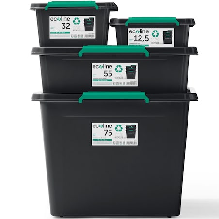 Pojemnik Plastikowy Pudełko Plastikowe Z Pokrywką Pudło Eco Box 25 L