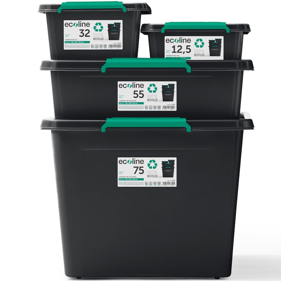 Pojemnik Plastikowy Pudełko Plastikowe Z Pokrywką Pudło Eco Box 25 L