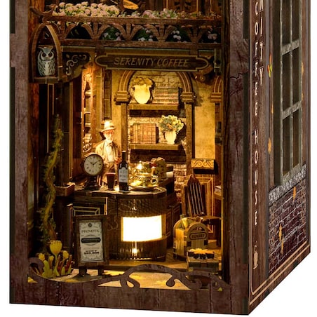Miniaturowy domek Book Nook - Dom kawy