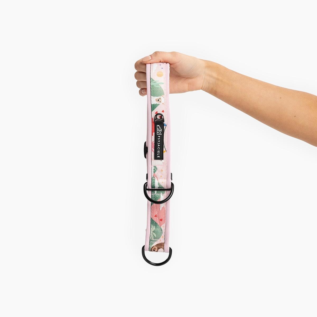 Obroża półzaciskowa SUPER SOFT "Więcej niż jedno zwierzę" - Szerokość taśmy: 38mm, Rozmiar: L