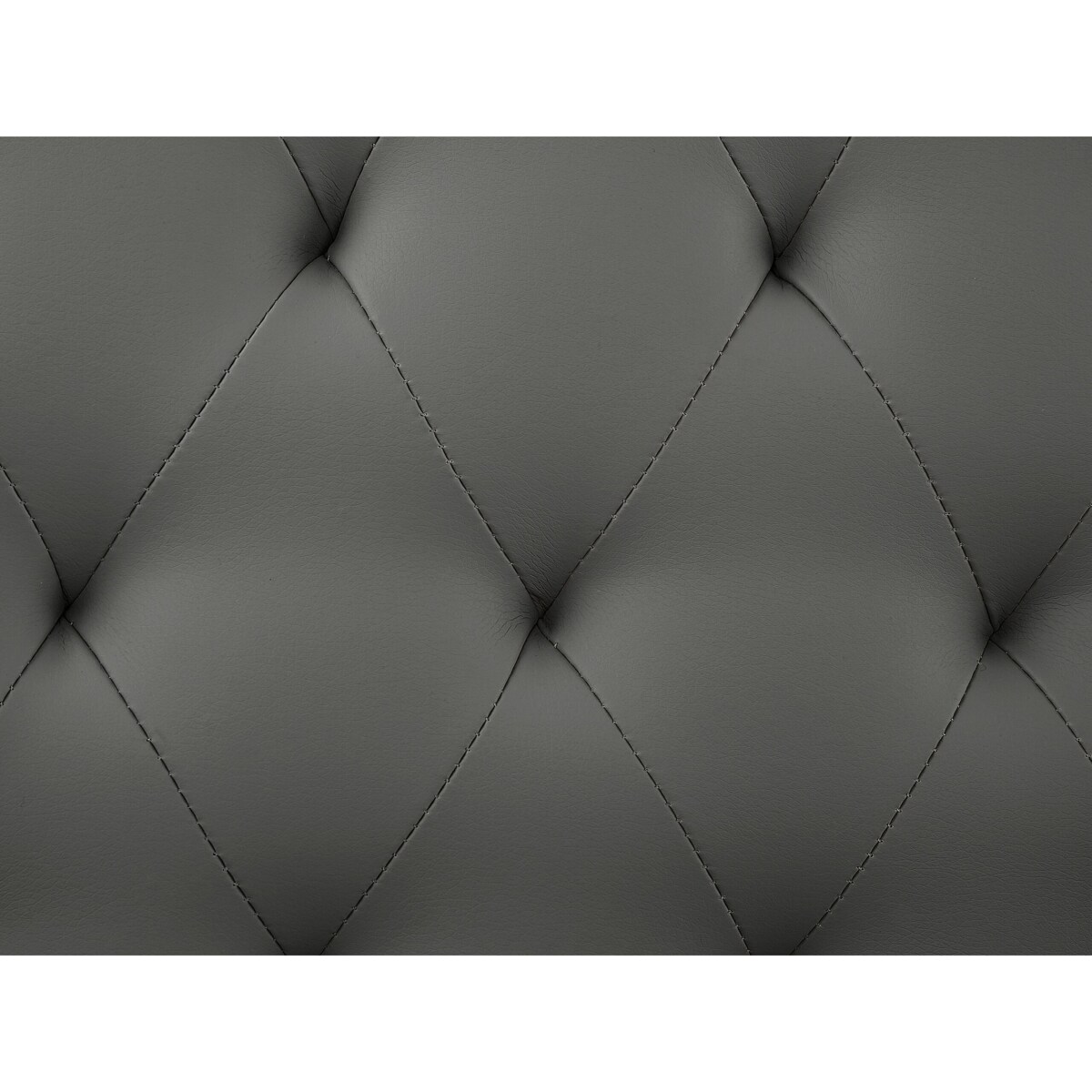 Łóżko ekoskóra 180 x 200 cm szare ESSONNE