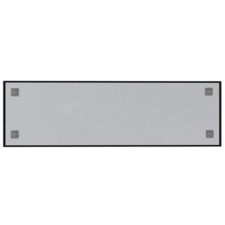 vidaXL Ścienna tablica magnetyczna, czarna, 100x30 cm, szkło hartowane