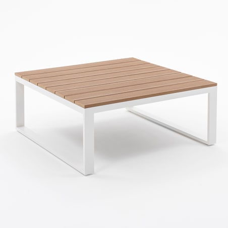 Meble ogrodowe narożnik nowoczesny aluminium MALE biały