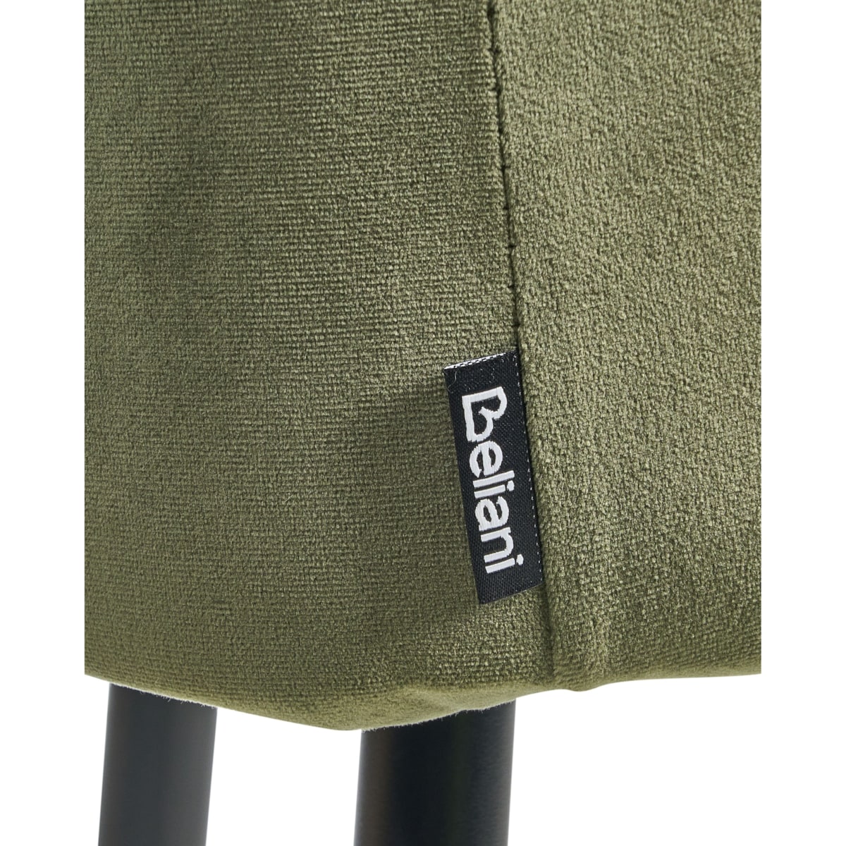 Zestaw 2 krzeseł barowych SANILAC Welur Oliwkowy