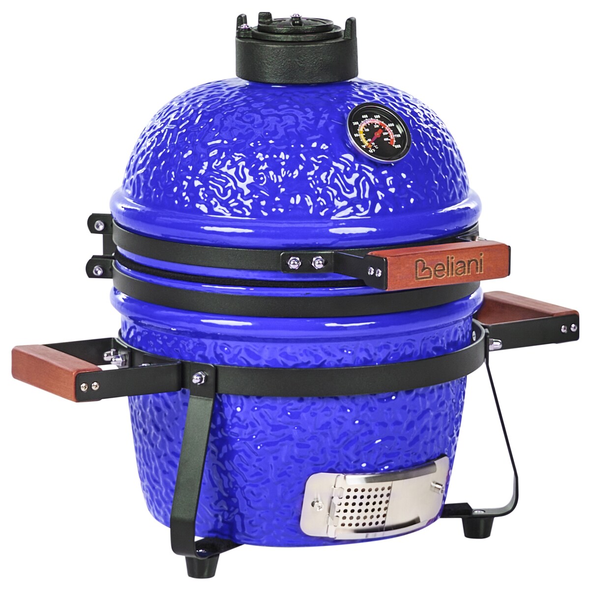 Mini grill węglowy KAMADO Ceramika Niebieski