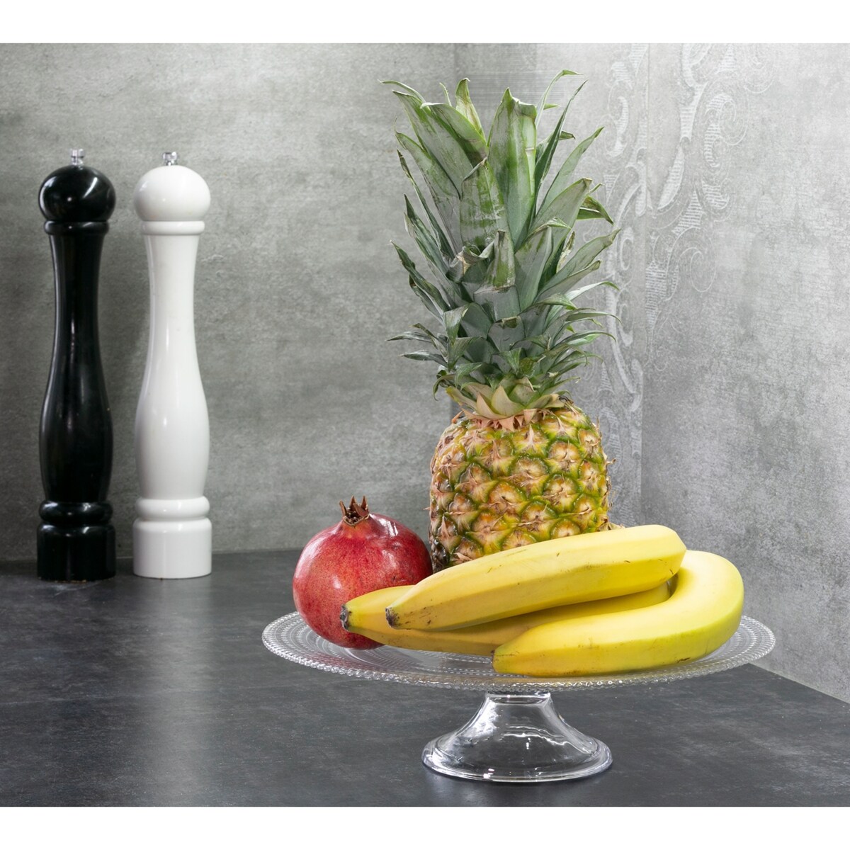 PATERA DO OWOCÓW szklana, przezroczysta