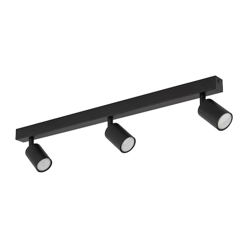 Lampa sufitowa spot TK Lighting NEX BLACK 10791 czarna 3xGU10 regulowana metalowa do salonu kuchni biura