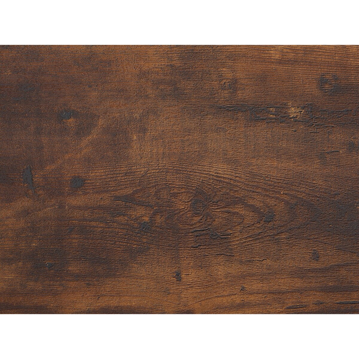 Biurko 115 x 60 cm ciemne drewno z czarnym FUTON