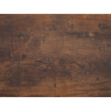 Biurko 115 x 60 cm ciemne drewno z czarnym FUTON