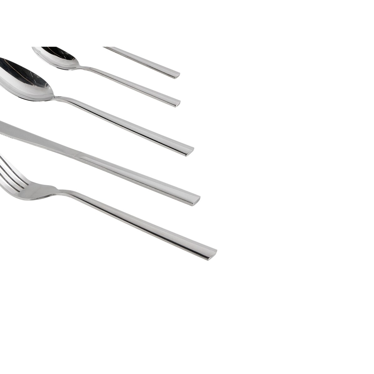 Zestaw sztućców 60 elementów PENNE Srebrny