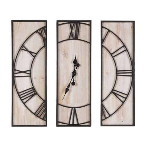 Zegar ścienny 75 x 75 cm jasne drewno COATLAN