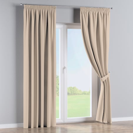 Zasłona na taśmie marszczącej 1 szt. 130x260 kremowy beż