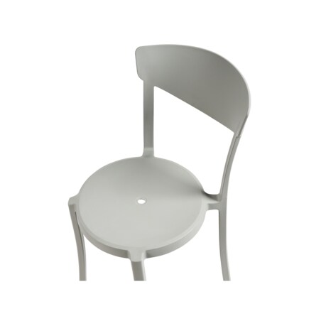 Zestaw 4 krzeseł do jadalni jasnoszary VIESTE