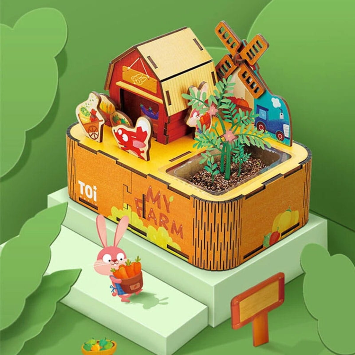 Domek DIY z ogródkiem Puzzle 3D - Ogródek Freddy