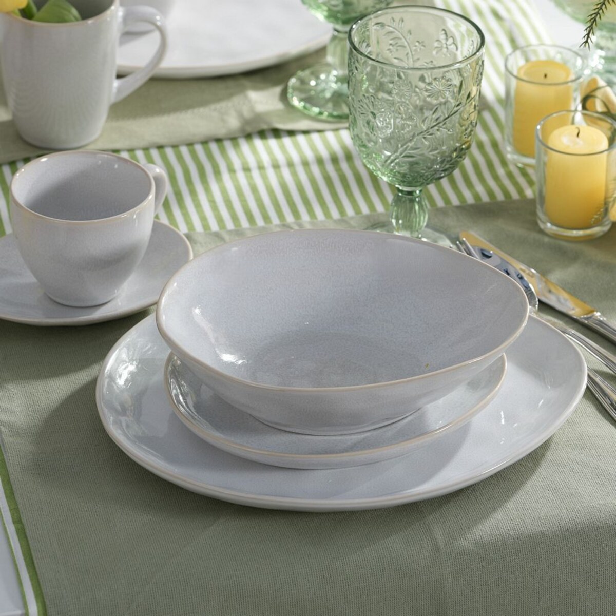 VILLA ITALIA Talerz płytki z kamionki 29 cm NORDEN