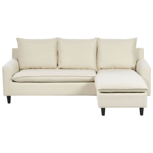 Narożnik ELVENES Jasnobeżowy Tkanina