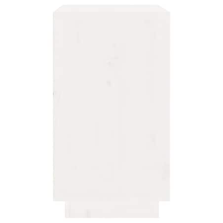 vidaXL Szafka na wino, biały, 55,5x34x61 cm, lite drewno sosnowe