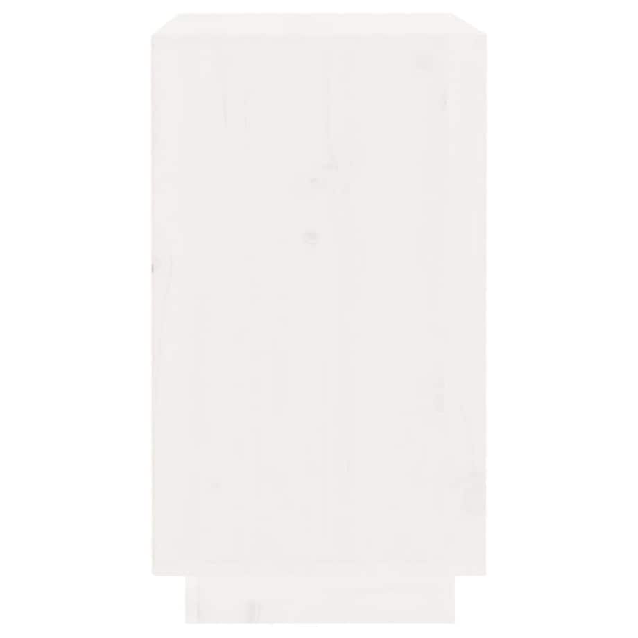 vidaXL Szafka na wino, biały, 55,5x34x61 cm, lite drewno sosnowe