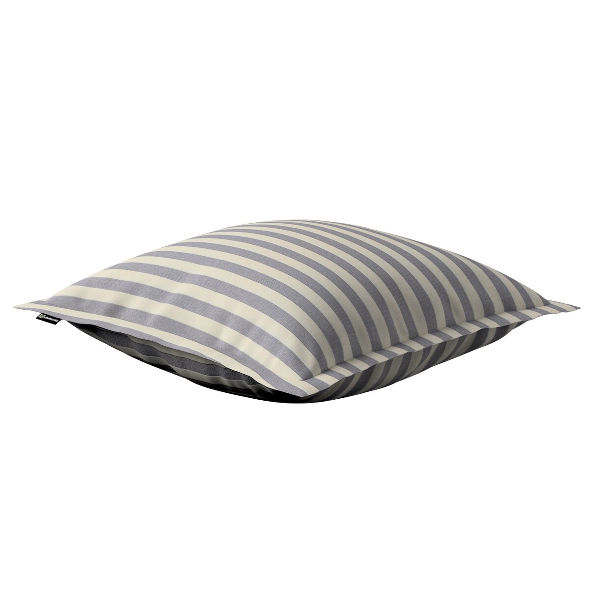 Poszewka Mona na poduszkę 45x45 granatowo-białe pasy (1,5cm)