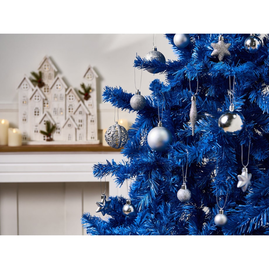 Zestaw 102 bombek BANDAK Srebrny