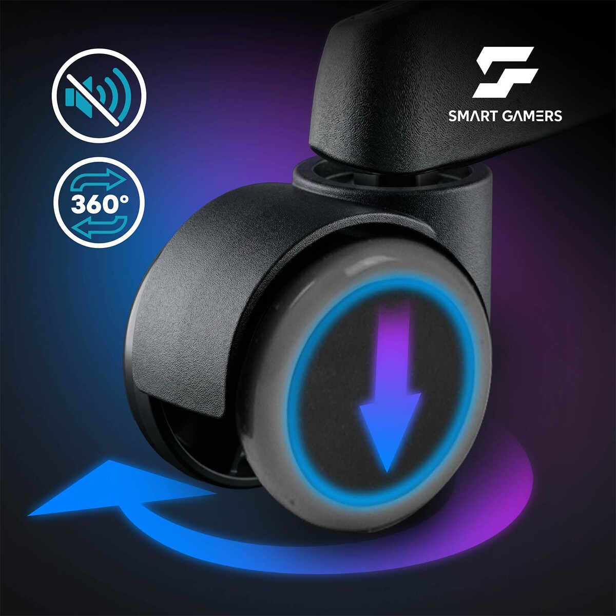 Fotel gamingowy obrotowy dla gracza Sofotel Master czarny