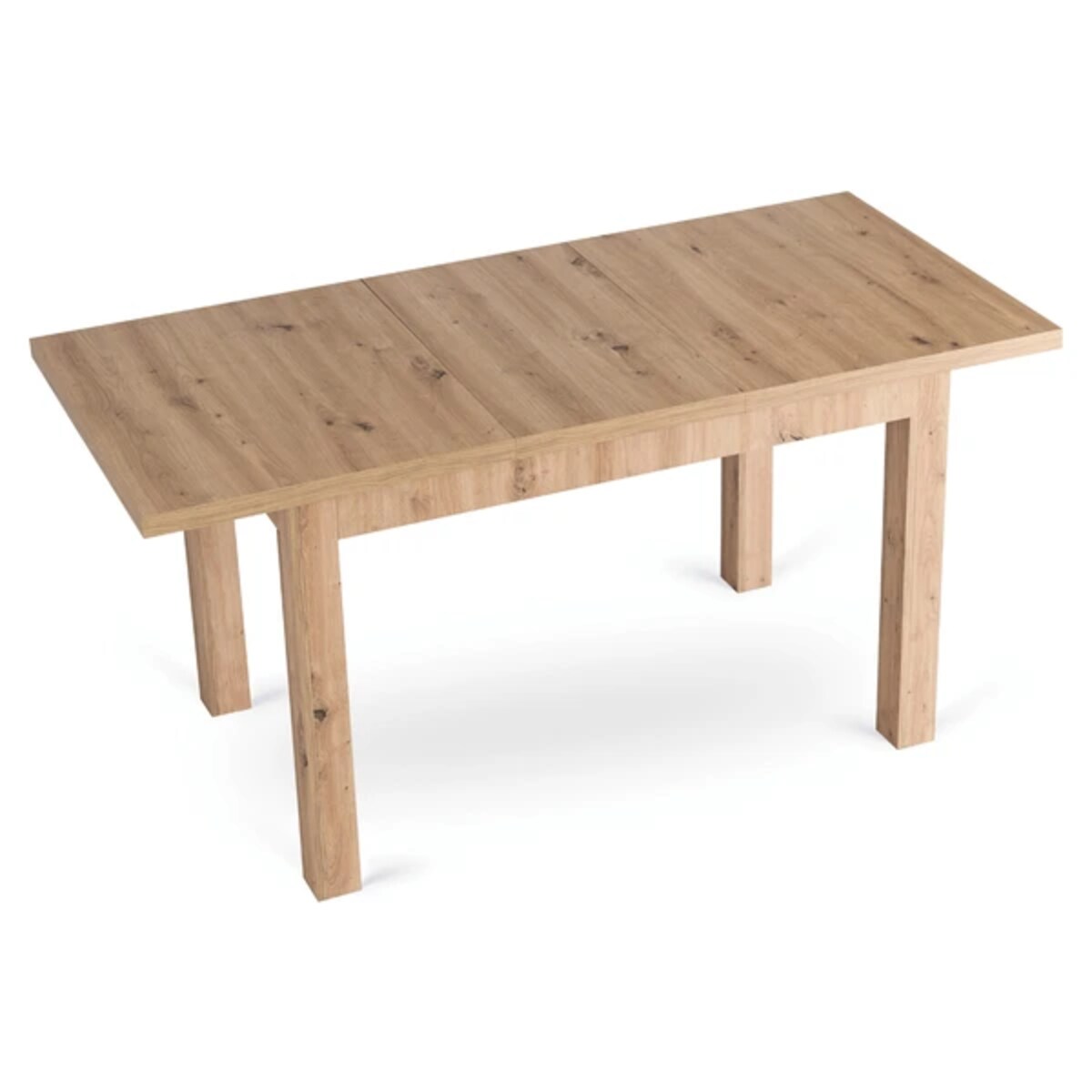 Stół prostokątny rozkładany do jadalni dąb artisan 120-160 cm SKUBI