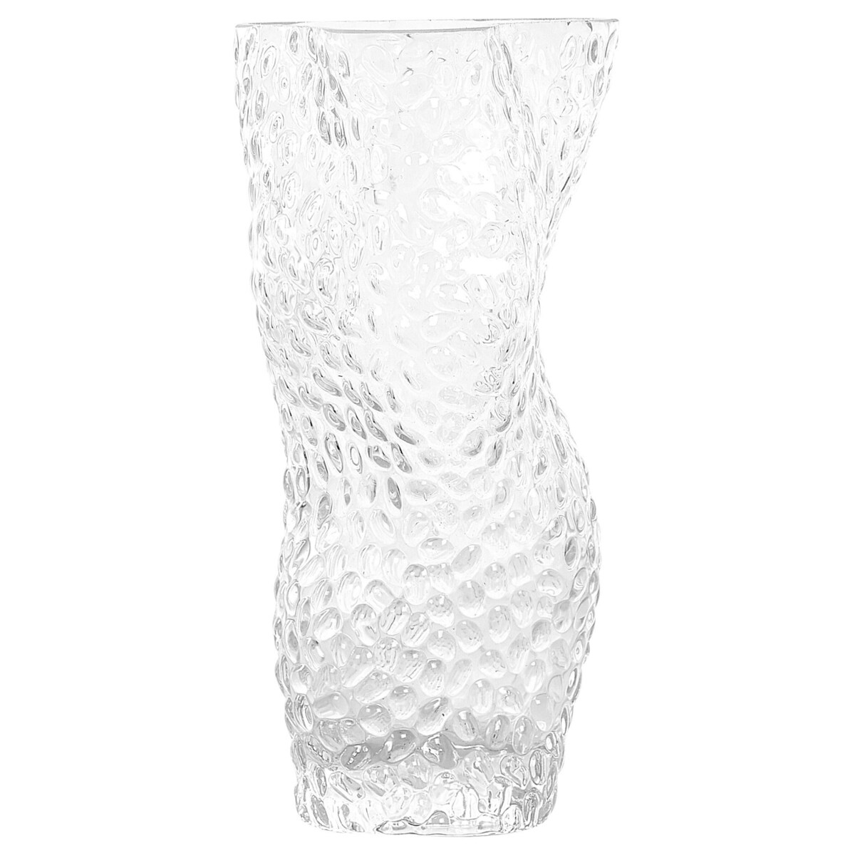Wazon na kwiaty ELATOS Szkło 23 cm Przezroczysty